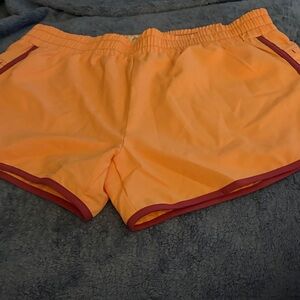 NEW Gillz Orange Athletic Shorts with magenta Trim women’s size medium outdoor